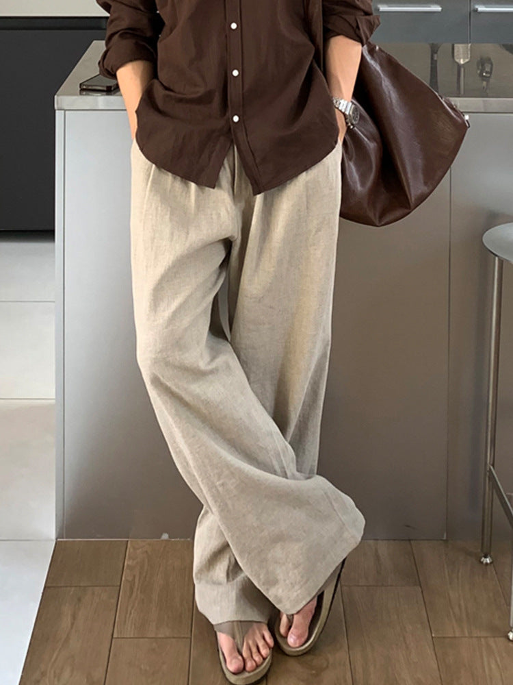 Light linen casual trousers