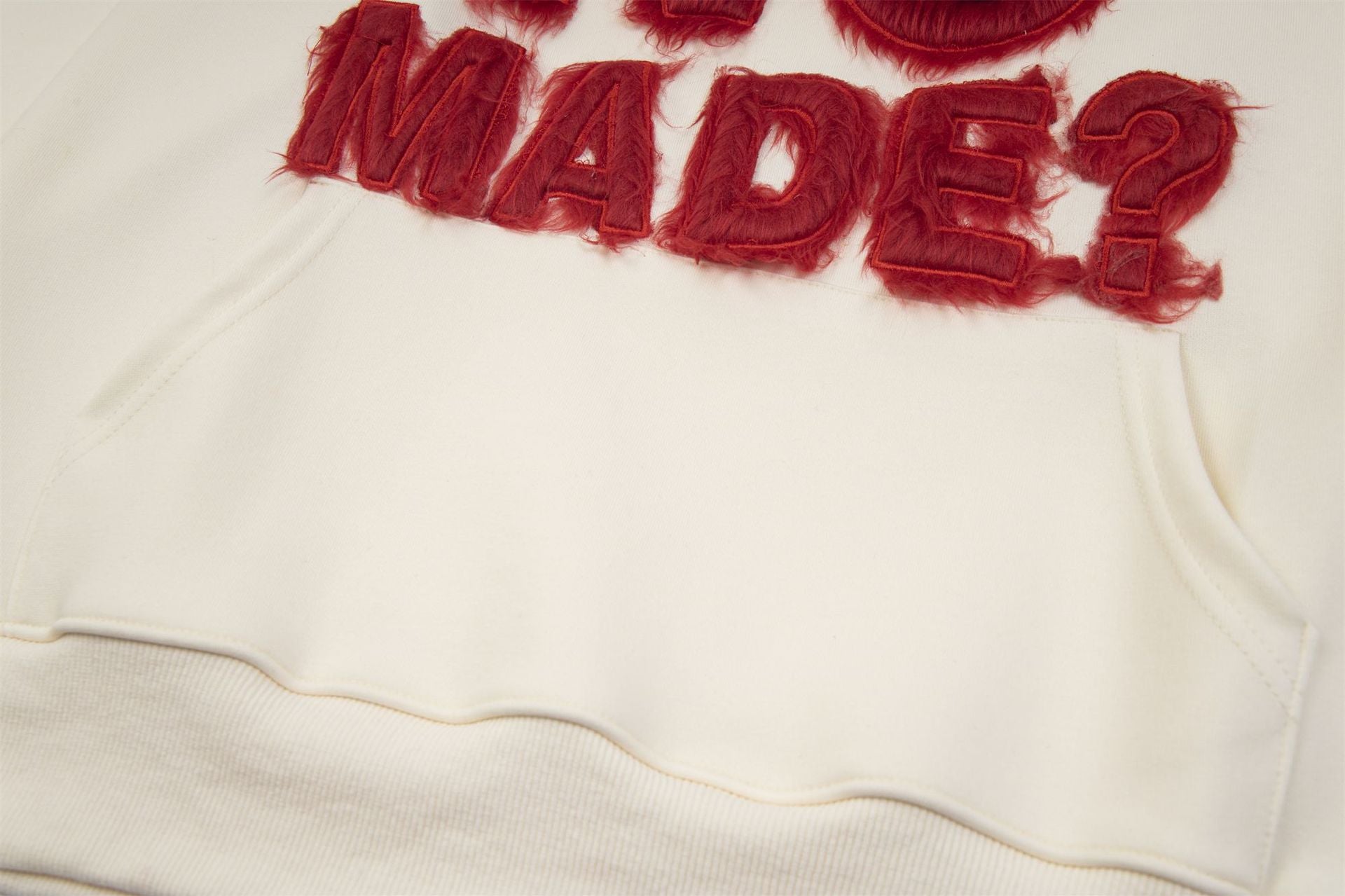 NO MADE Fur Patchwork hoodie