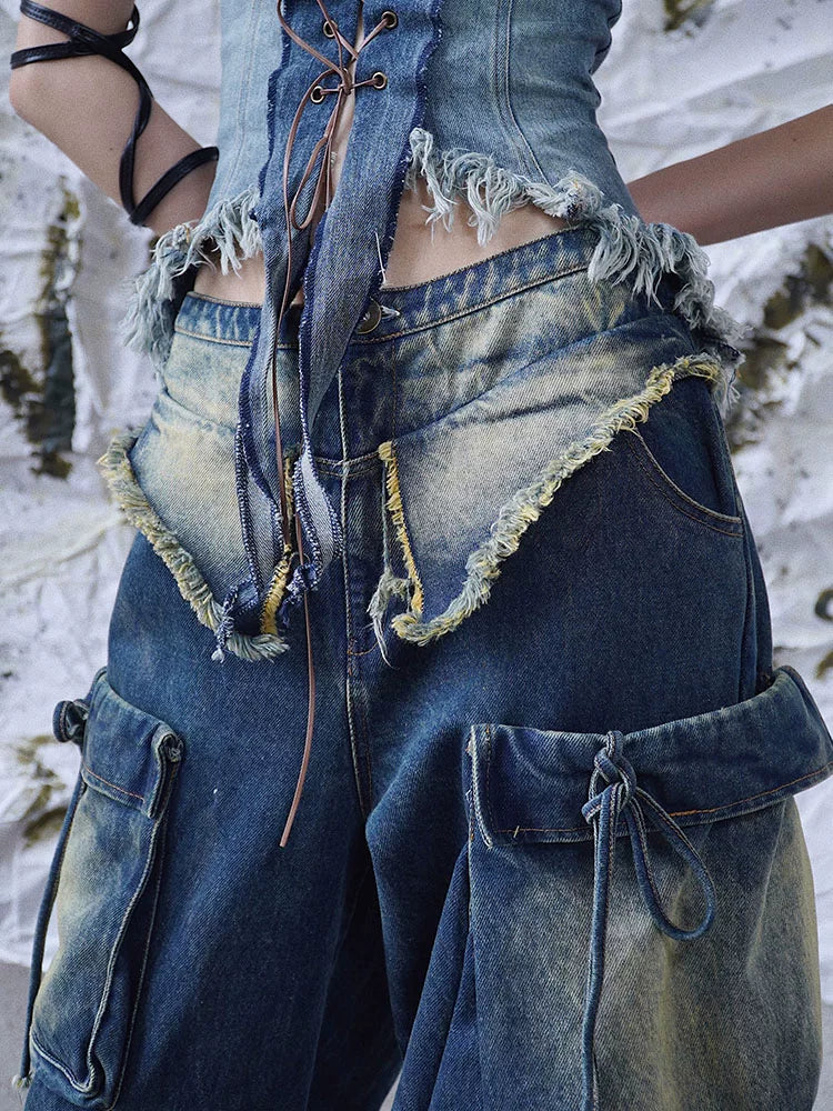 Heavy Craft Wide-Leg Denim Jeans