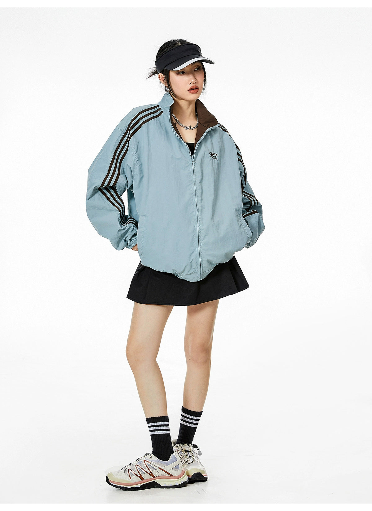 Windbreaker Reversible Oversized Jacket