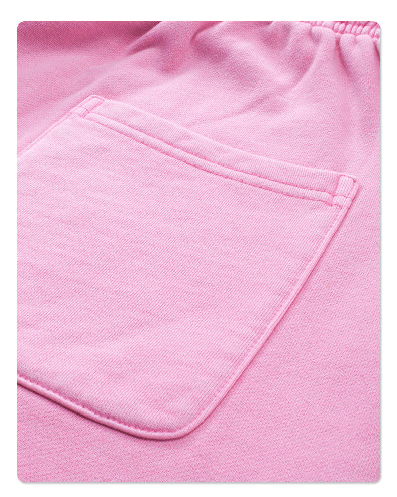 Washed Dyed Oversize Damage Short-sleeve T-shirt & Short Sweatpants Setup