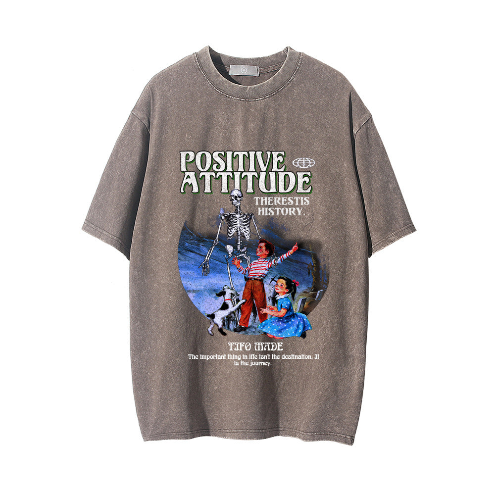 Skull Character Printed T-Shirt