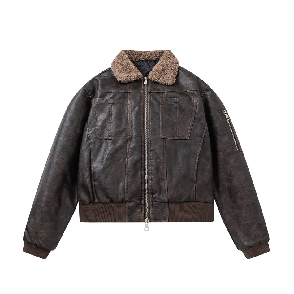 Retro Biker PU Leather Jacket