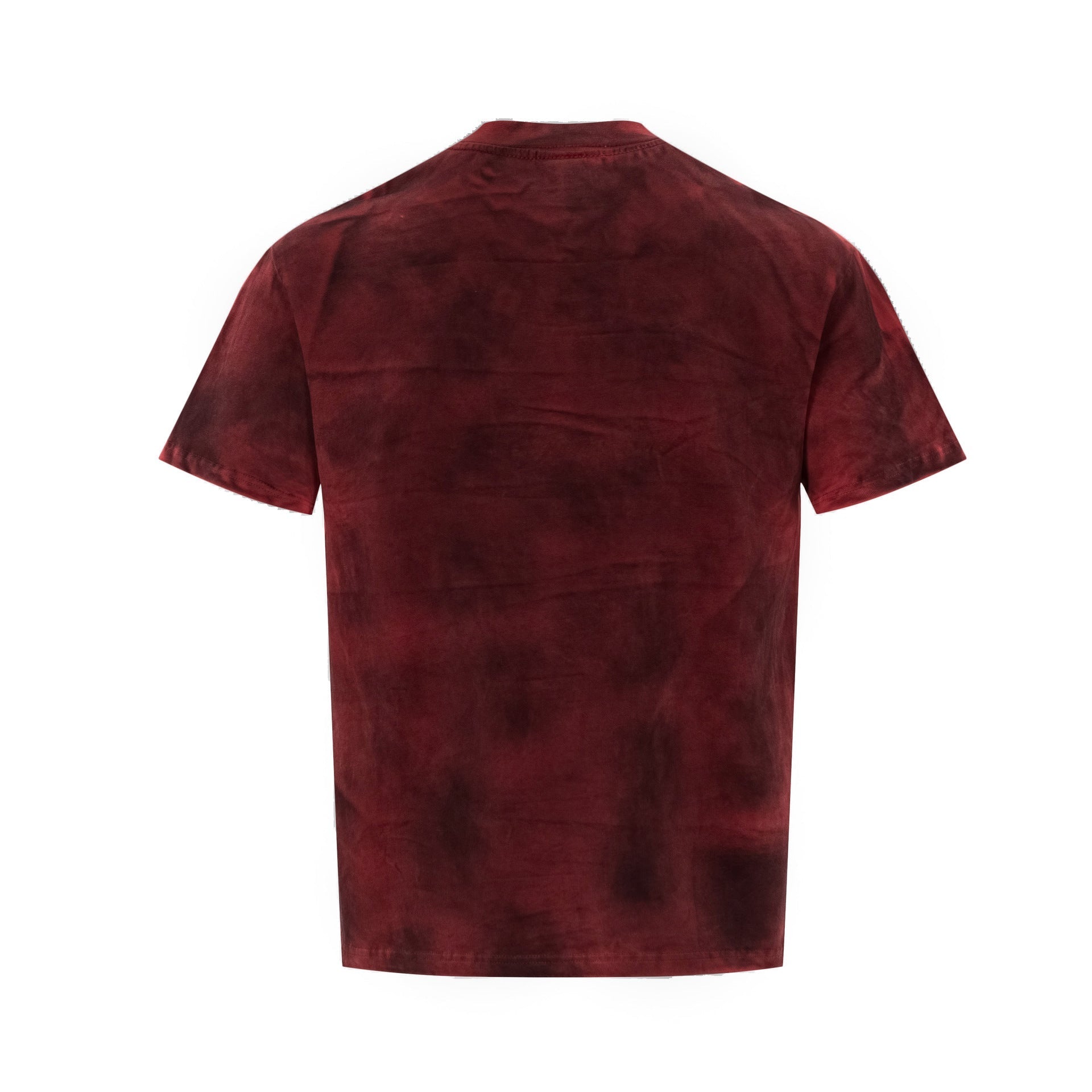 Washed Dirty Letter Print Short Sleeve T-Shirt