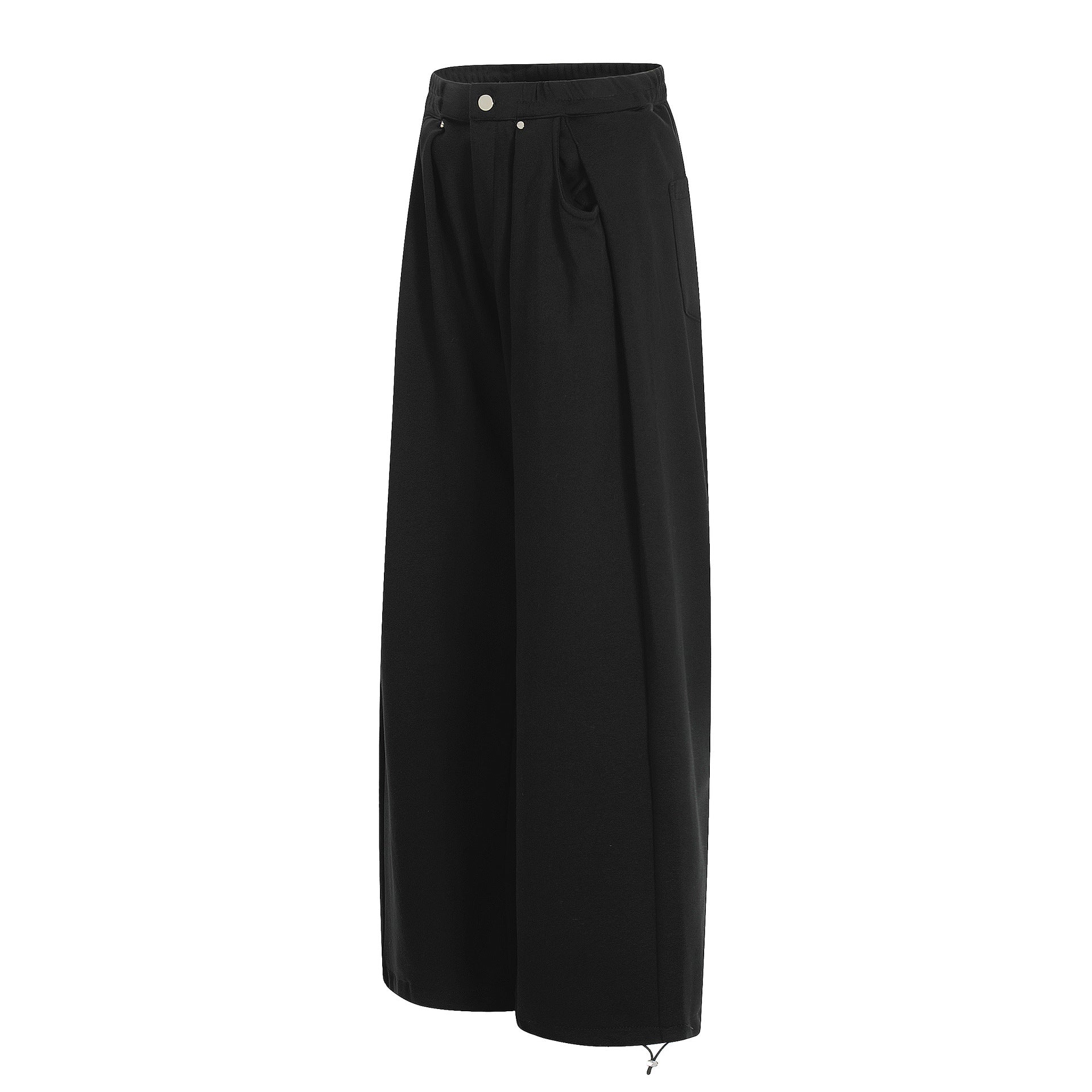 Pleats Wide Leg Sweatpants
