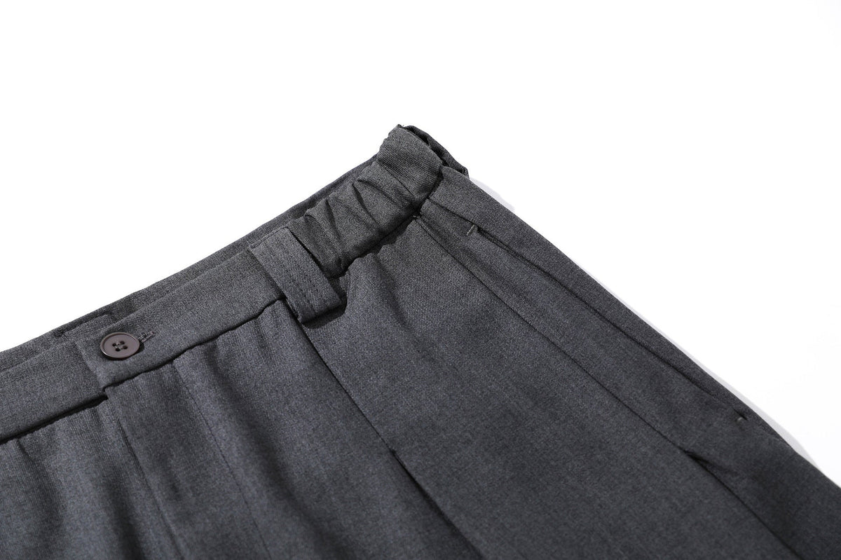 Drape Pleats Cropped Jort