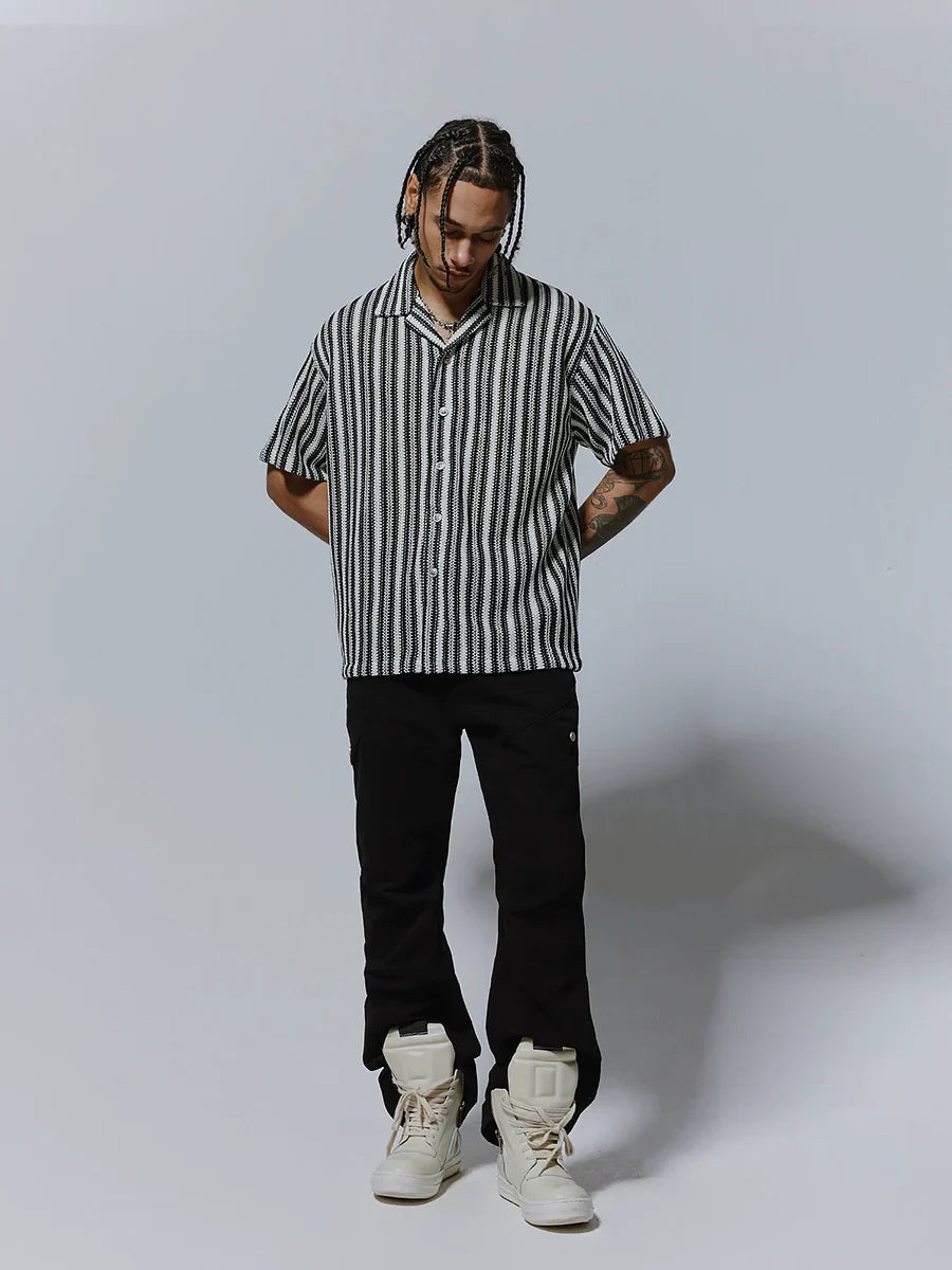 Stripe Woven Turn-Do