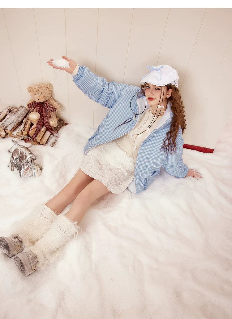 Reversible Stand Neck Puffer Jacket