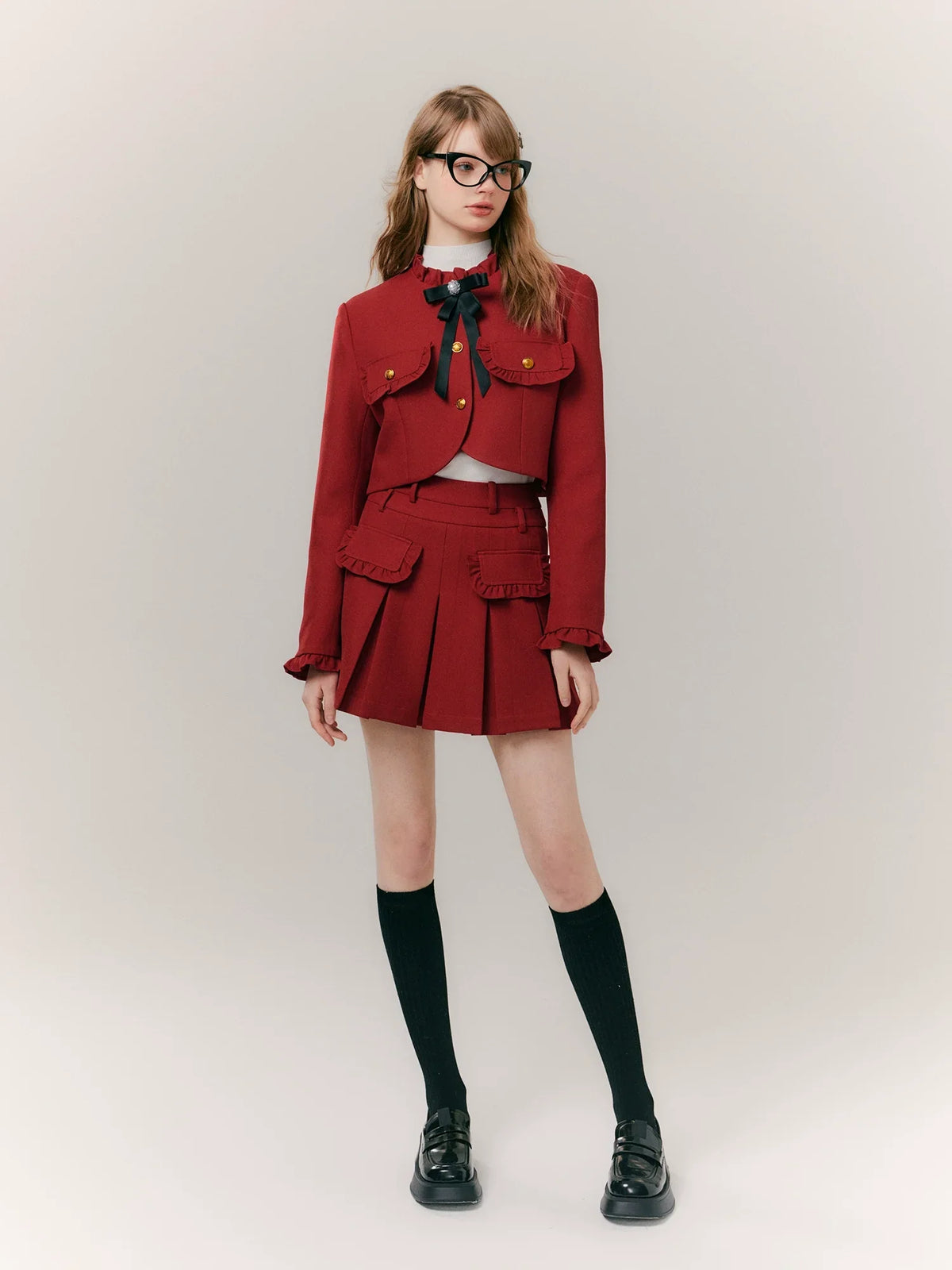 Red skirt