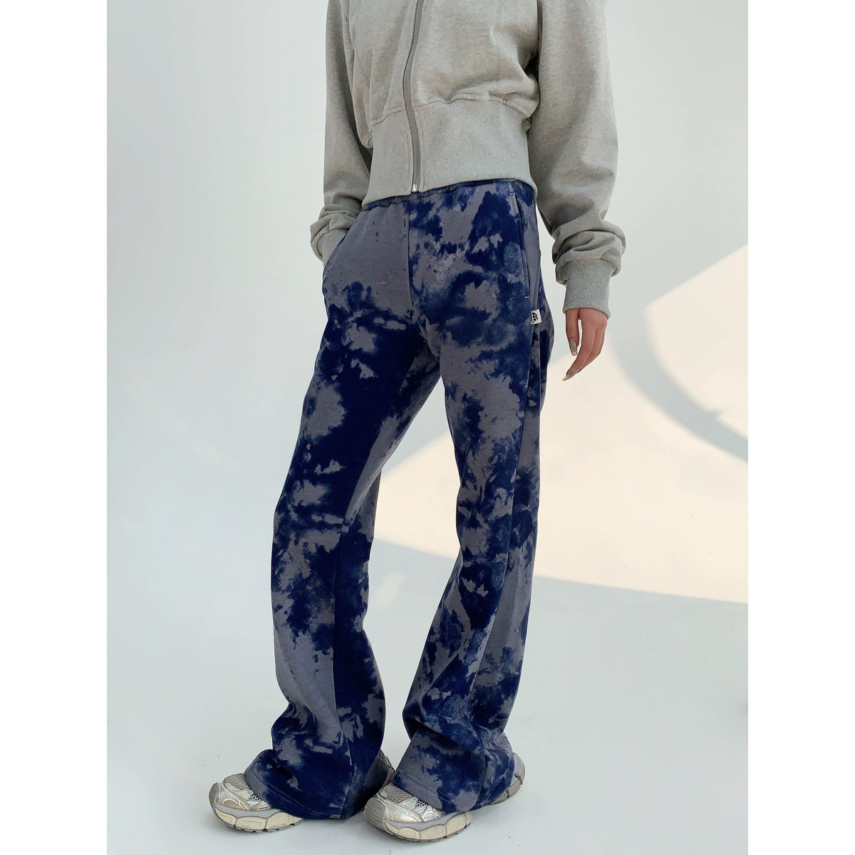 Tie Dye Slim Fit Flare Sweatpants