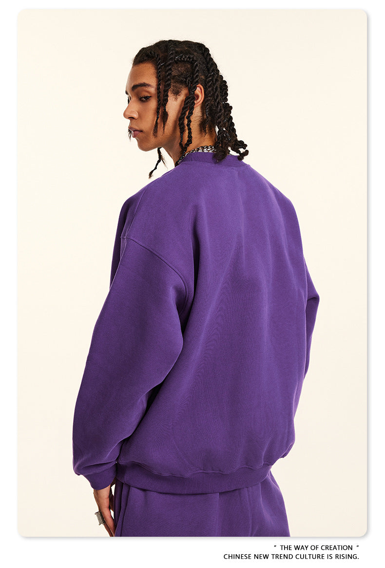 Fleece Lining Oversize Sweatshirt