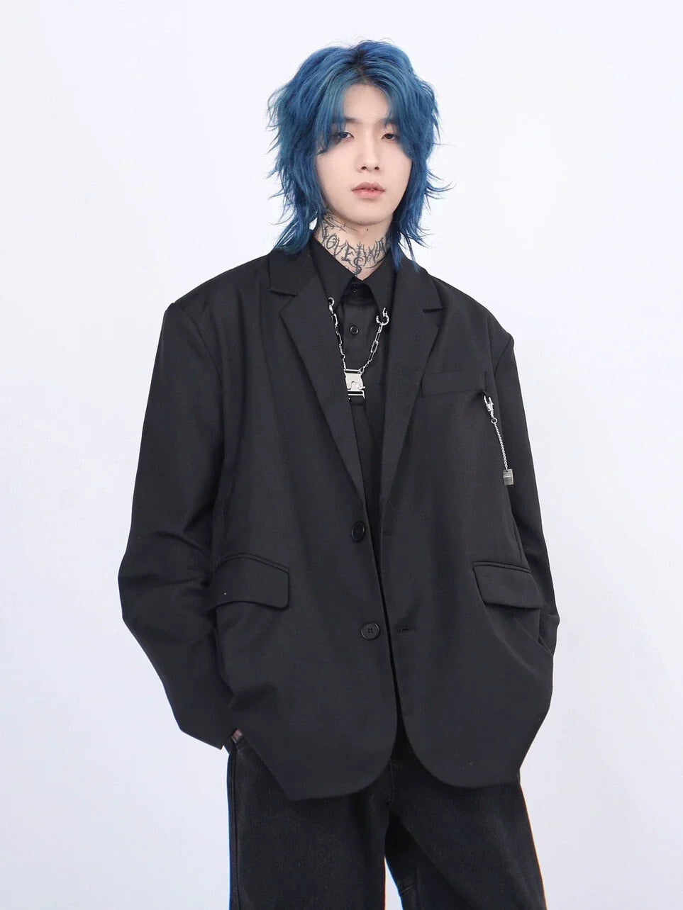 Chain Pendant Design Tailored Jacket