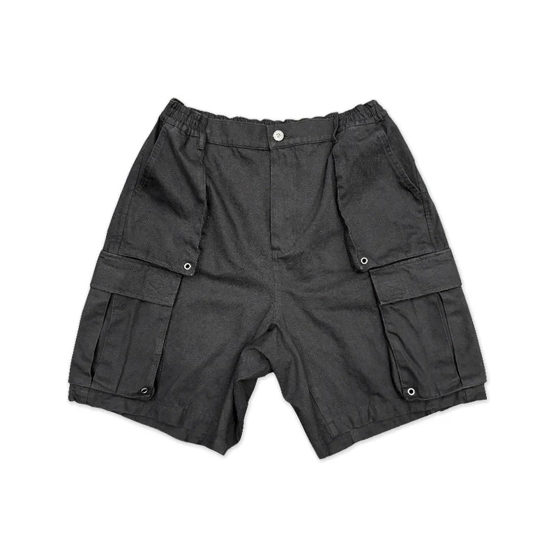 Washed Short Cargo Pants