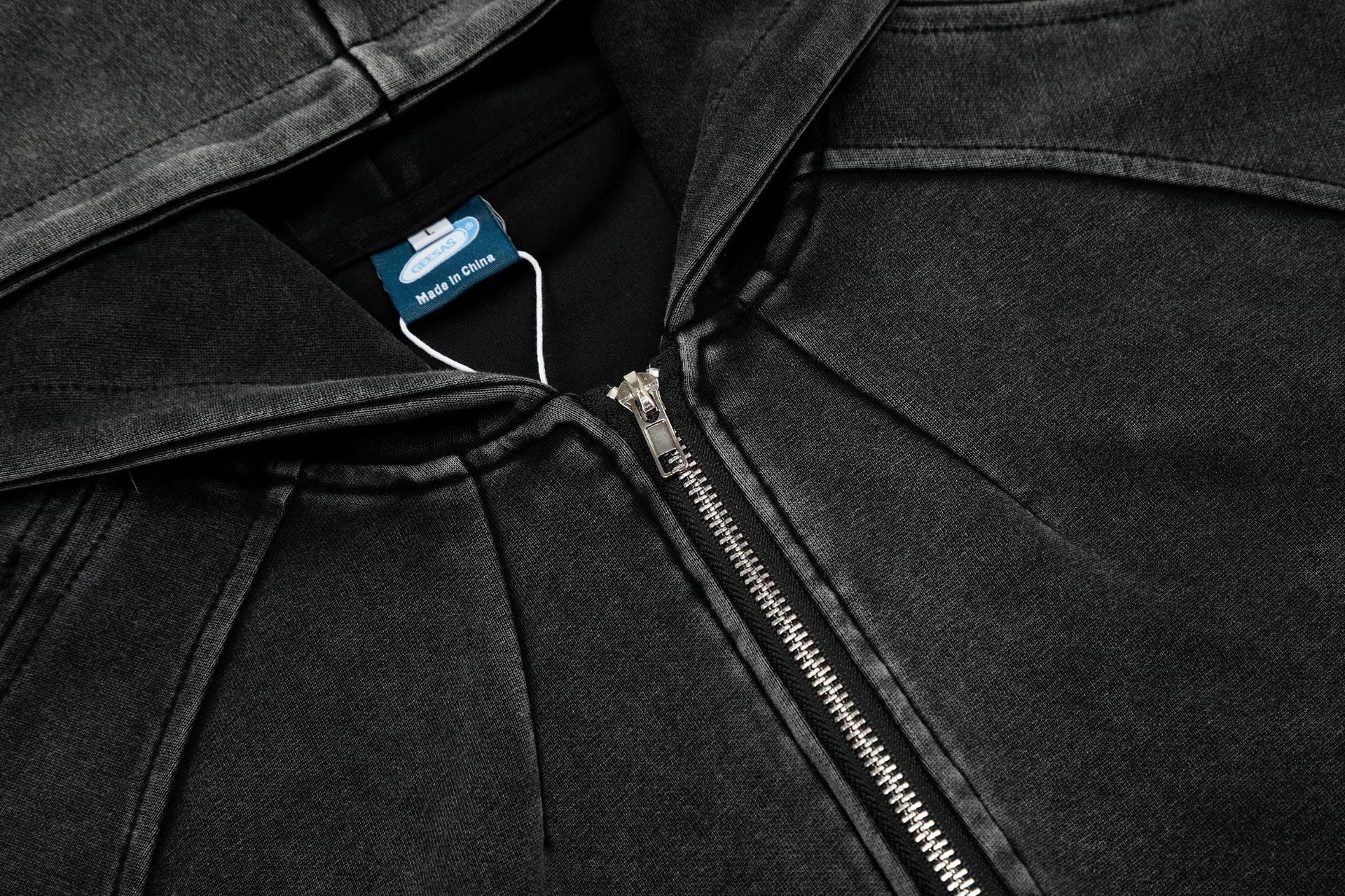 Heavyweight Washed Zipper Hoodie