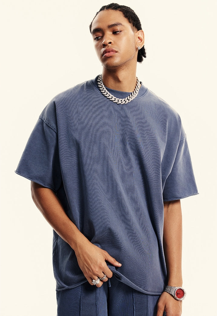 Washed Heavyweight Short Sleeve T-Shirt & Short Sweatpants Setup