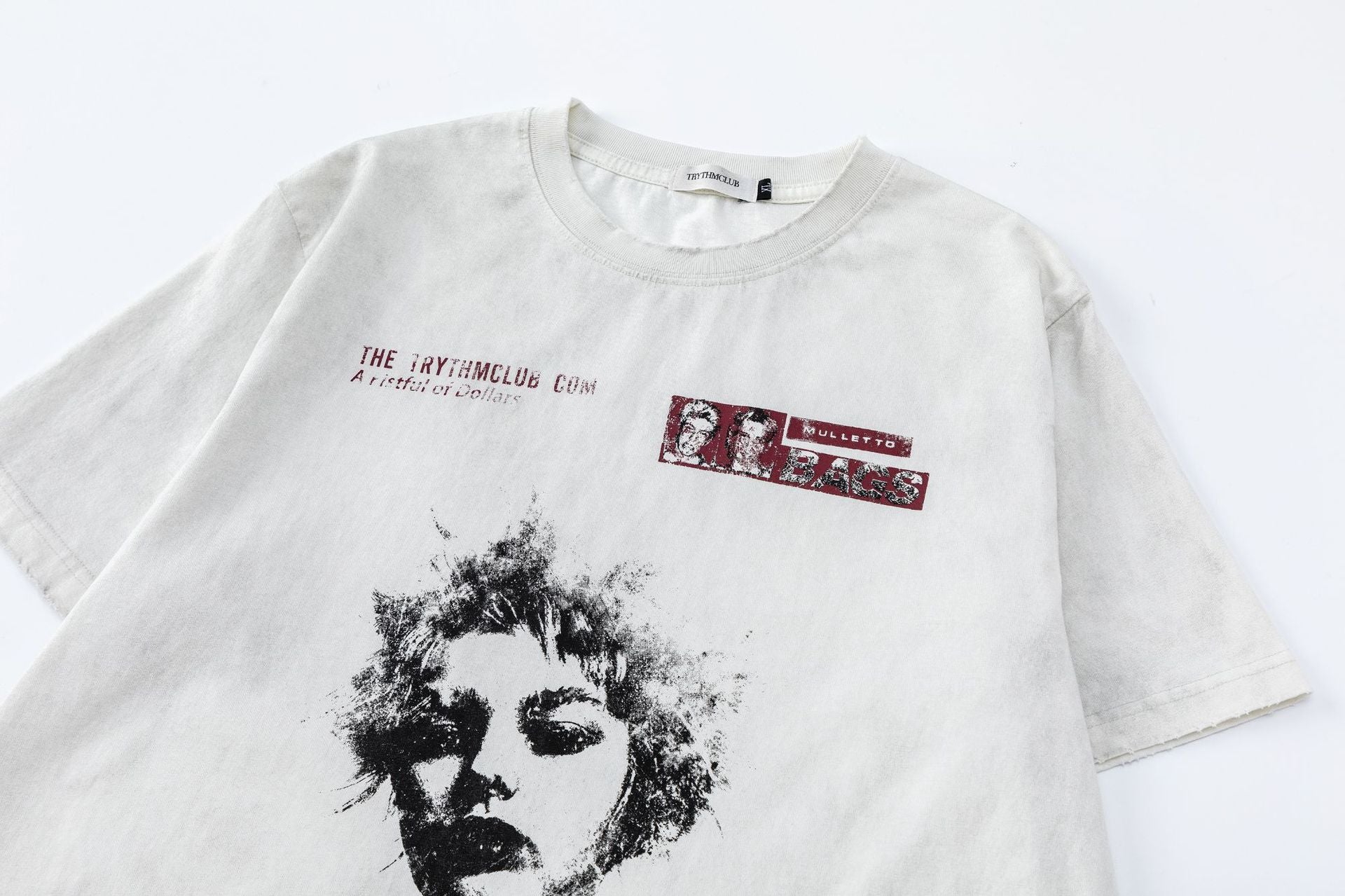 Paint Portrait Print Short Sleeve T-Shirt