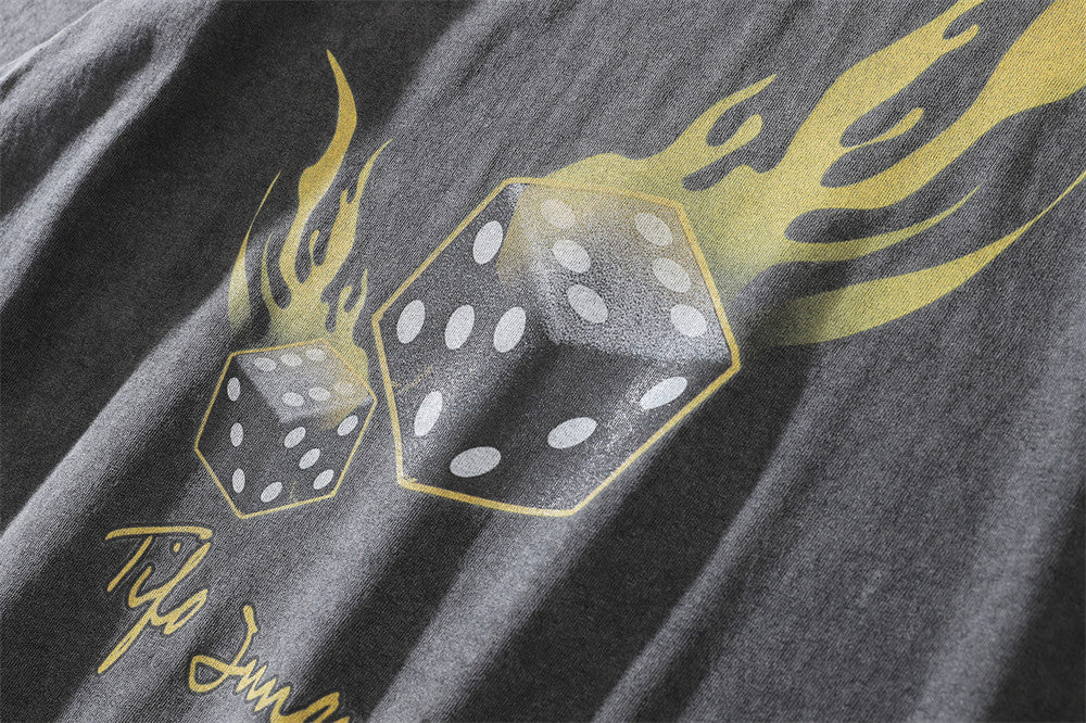 Camiseta estampada con dados