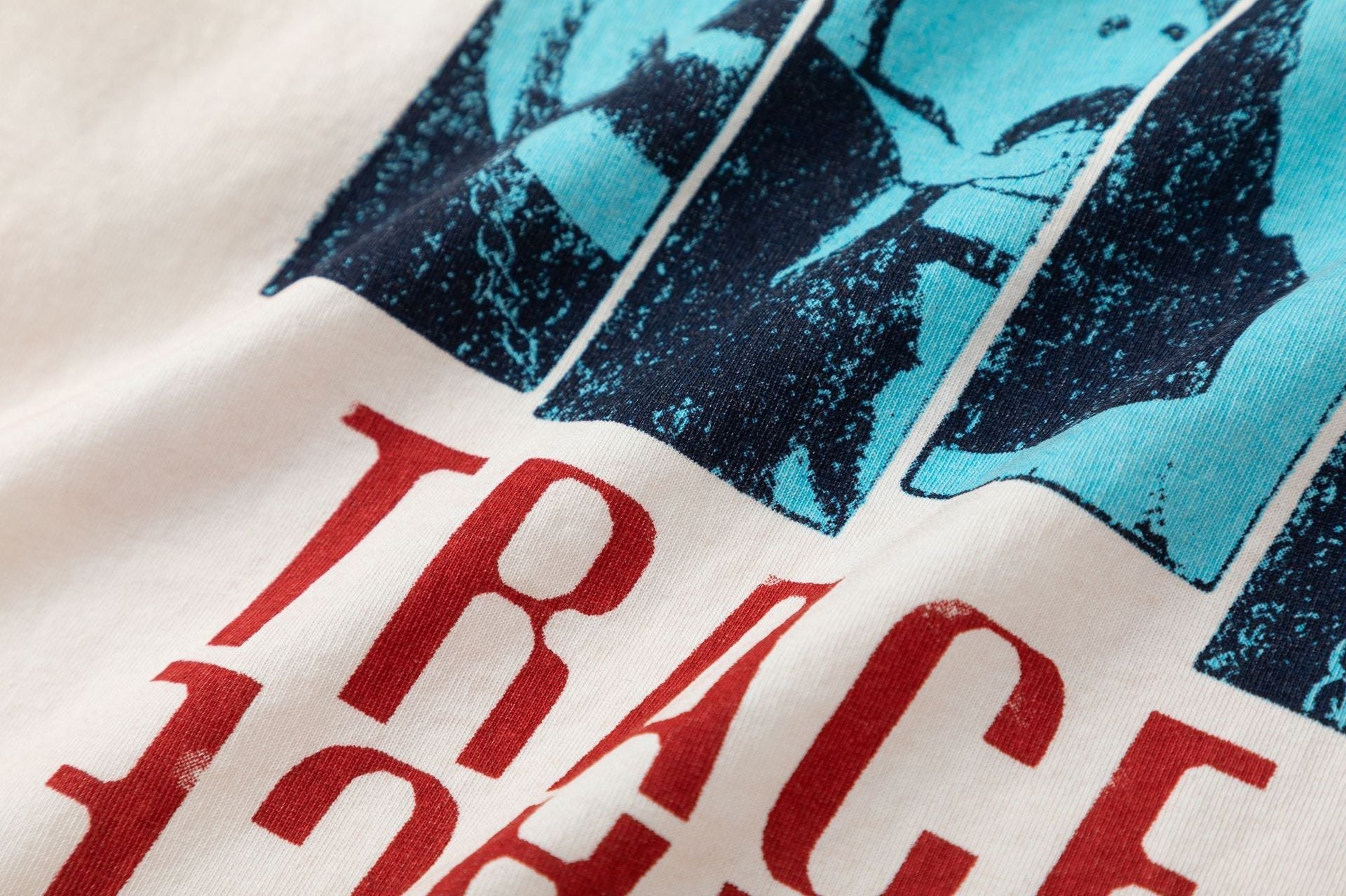 Washed Figure Graphic Short Sleeve T-Shirt