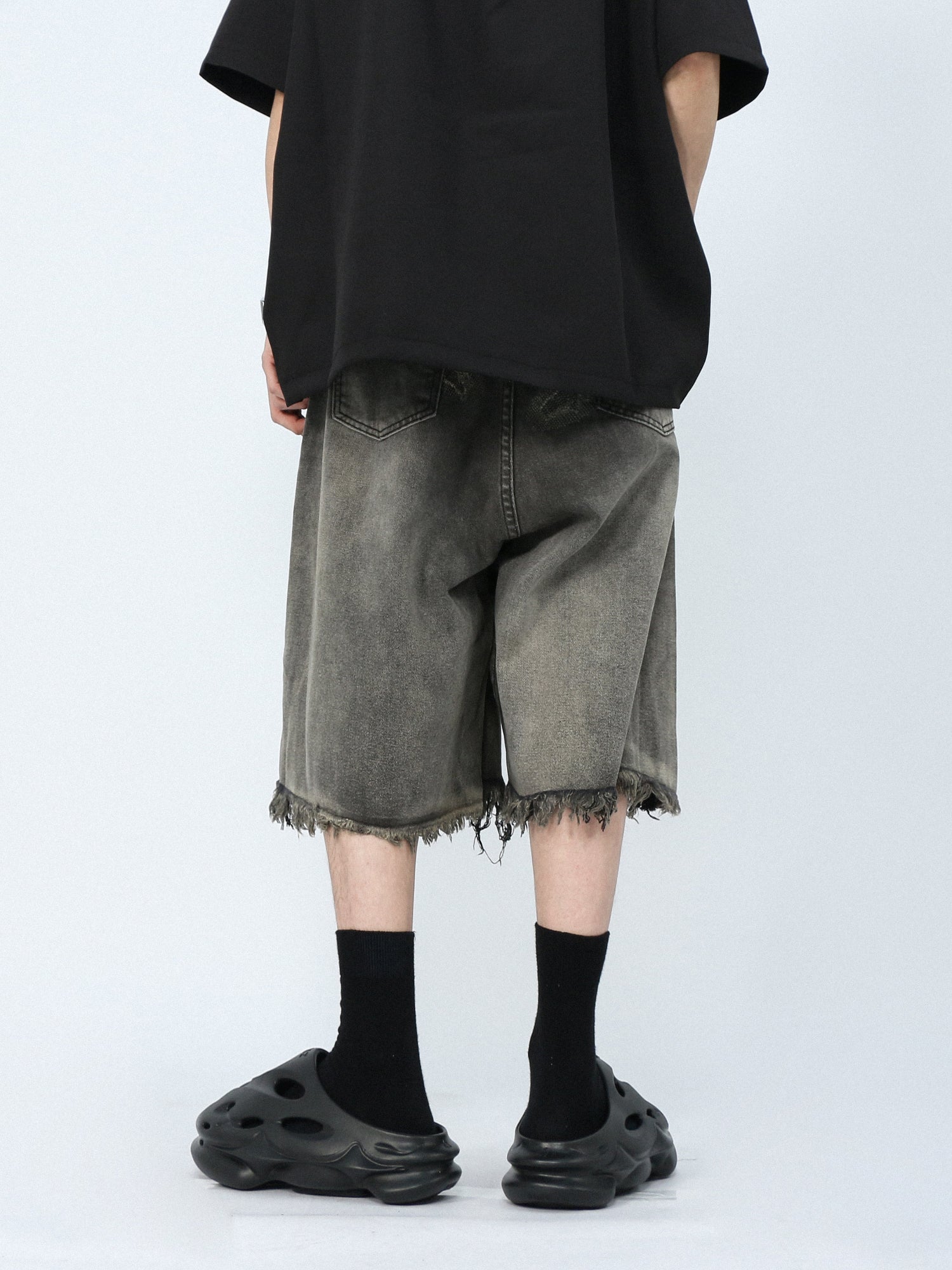 Pantaloncini larghi lavati in stile retrò