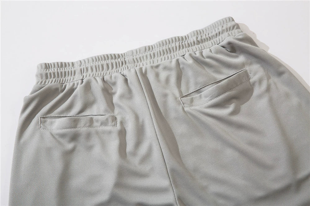 Letter Embroidered Basketball Shorts