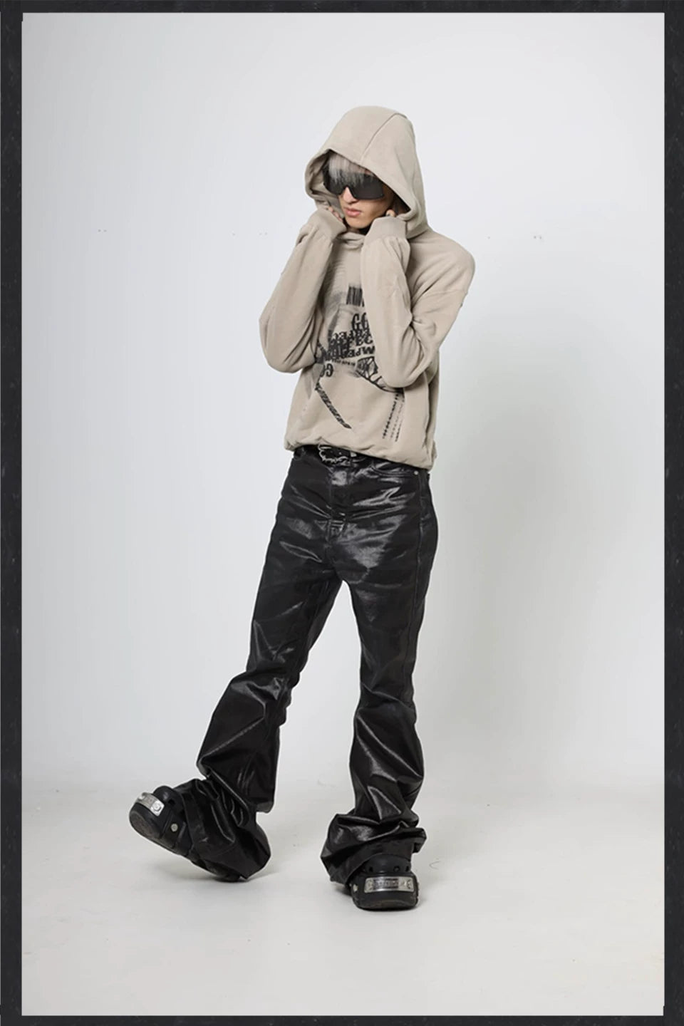 Oversize Pullover Print Hoodie