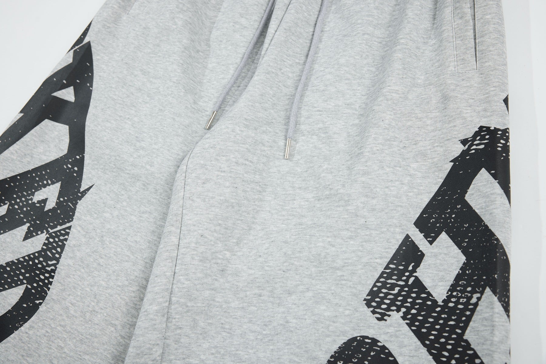 Letter Graphic Wide Leg Sweatpants