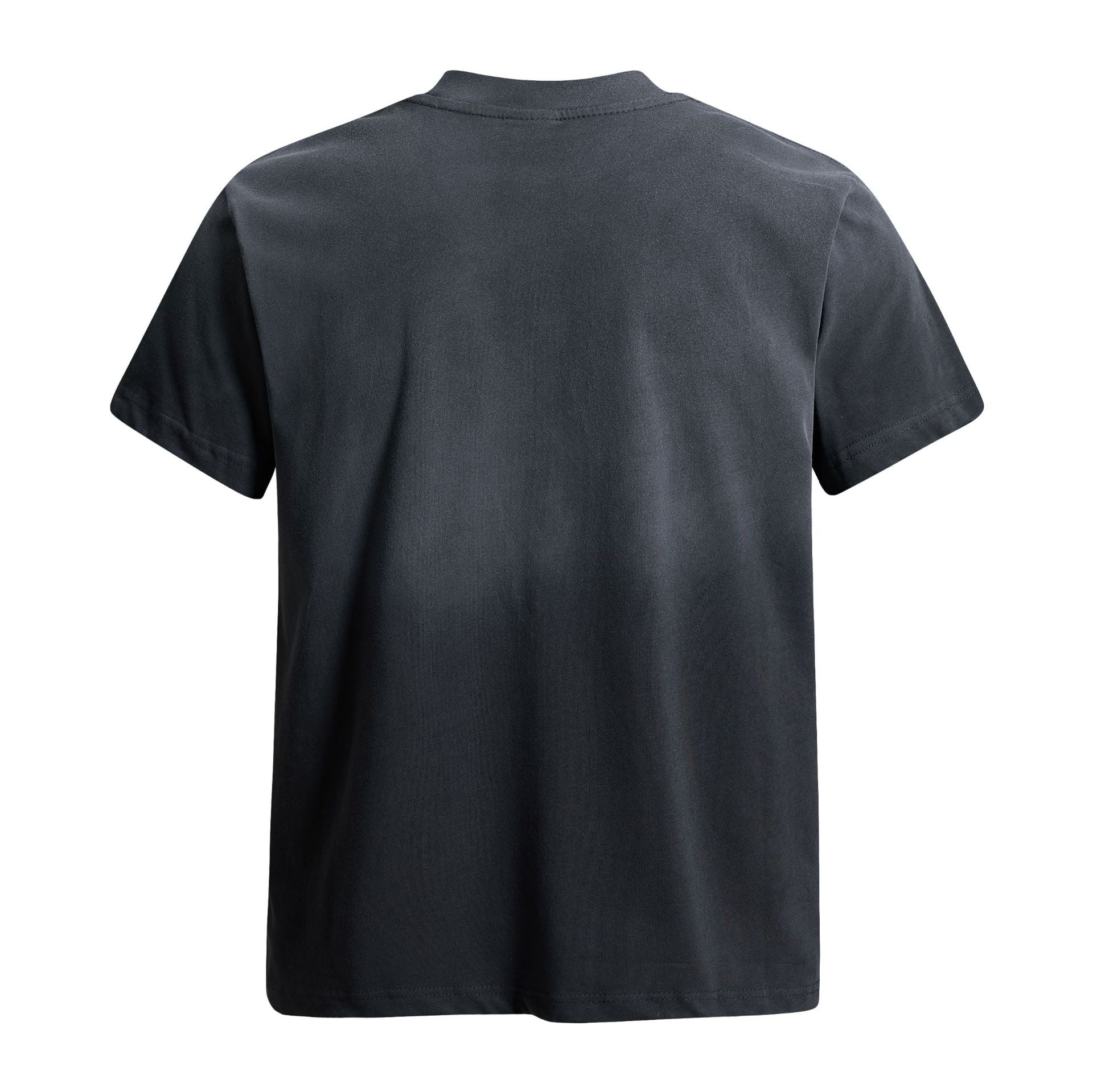 Washed Damage Badge Short Sleeve T-Shirt