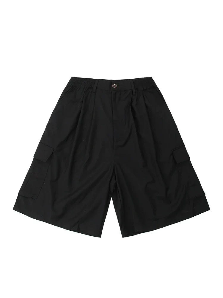 Big Pocket Wide-leg Short Pants