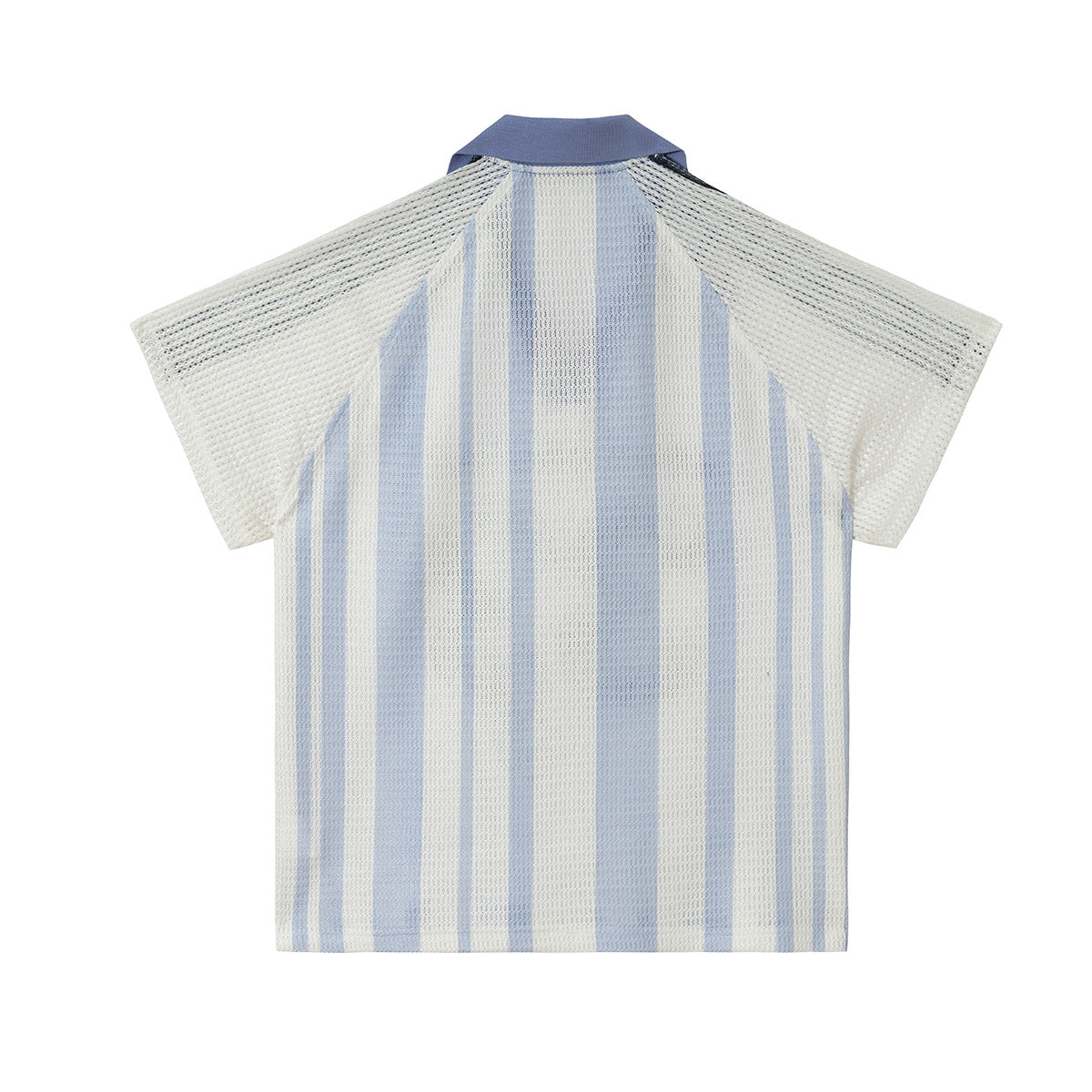 Stripe Number Print Short Sleeve Shirt