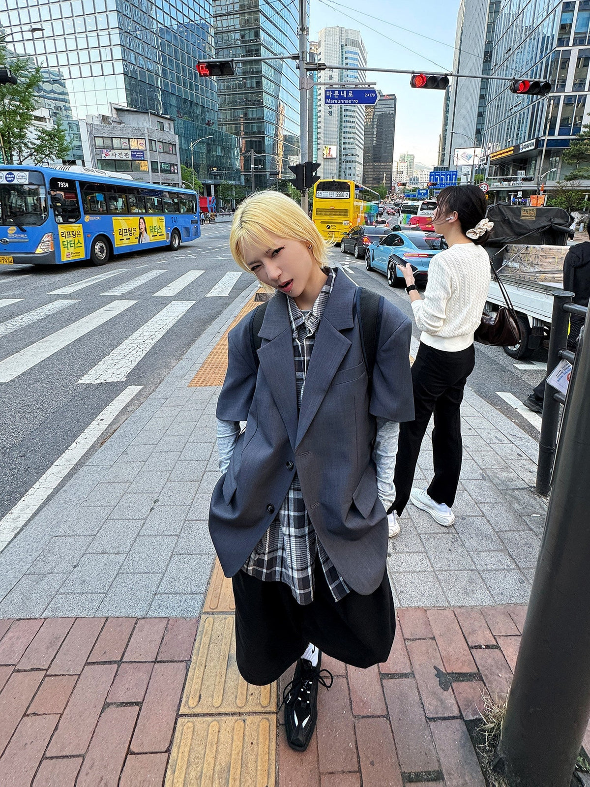 Draped Academy Short Sleeve Tailored Jacket & Draped Trousers Setup