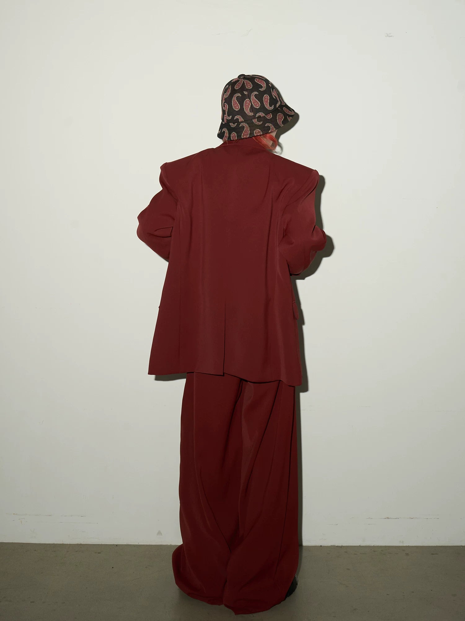 Double Breasted Tailored Jacket & Wide Leg Trousers Setup
