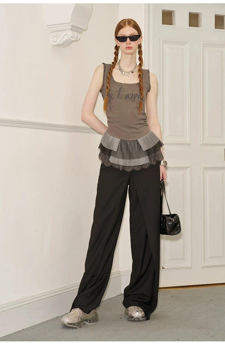 Letter Print Slim Fit Camisole