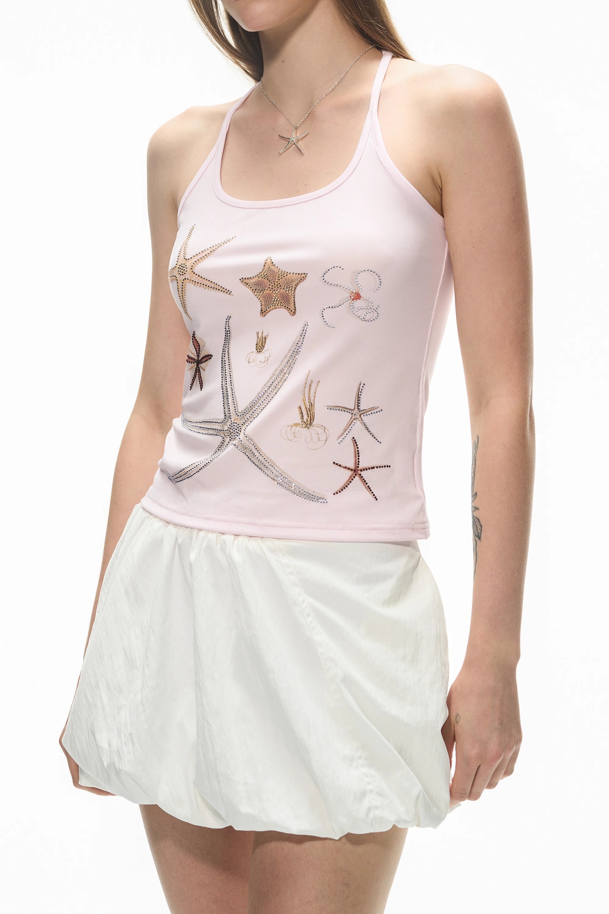 Lucky Starfish Serie Bedrucktes Oberteil