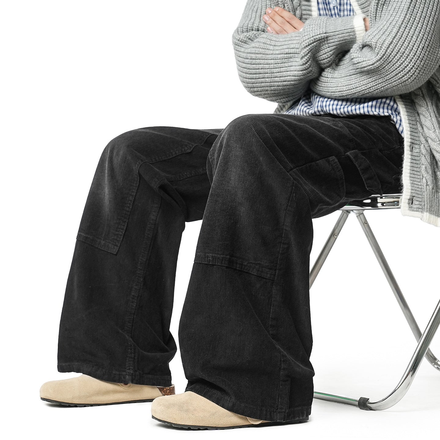 Jean rétro à jambes larges