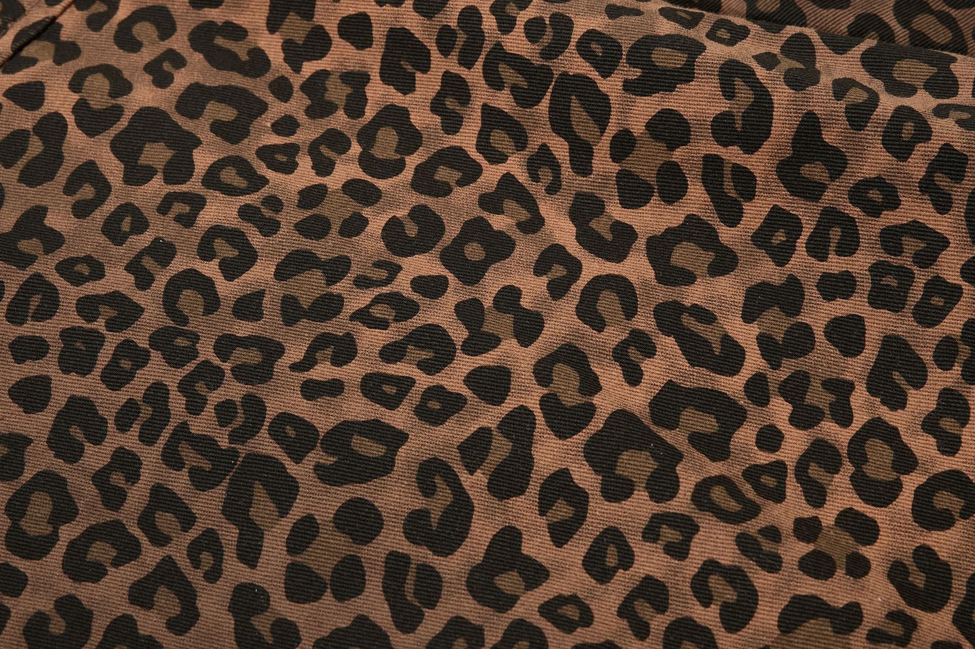 Leopard Heart Patch Short Sleeve Shirt