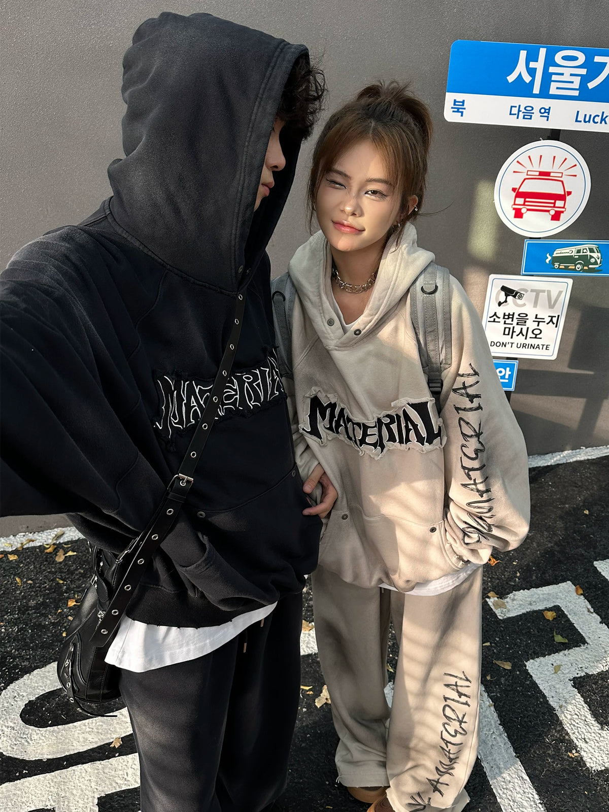 Patchwork Oversize Hoodie