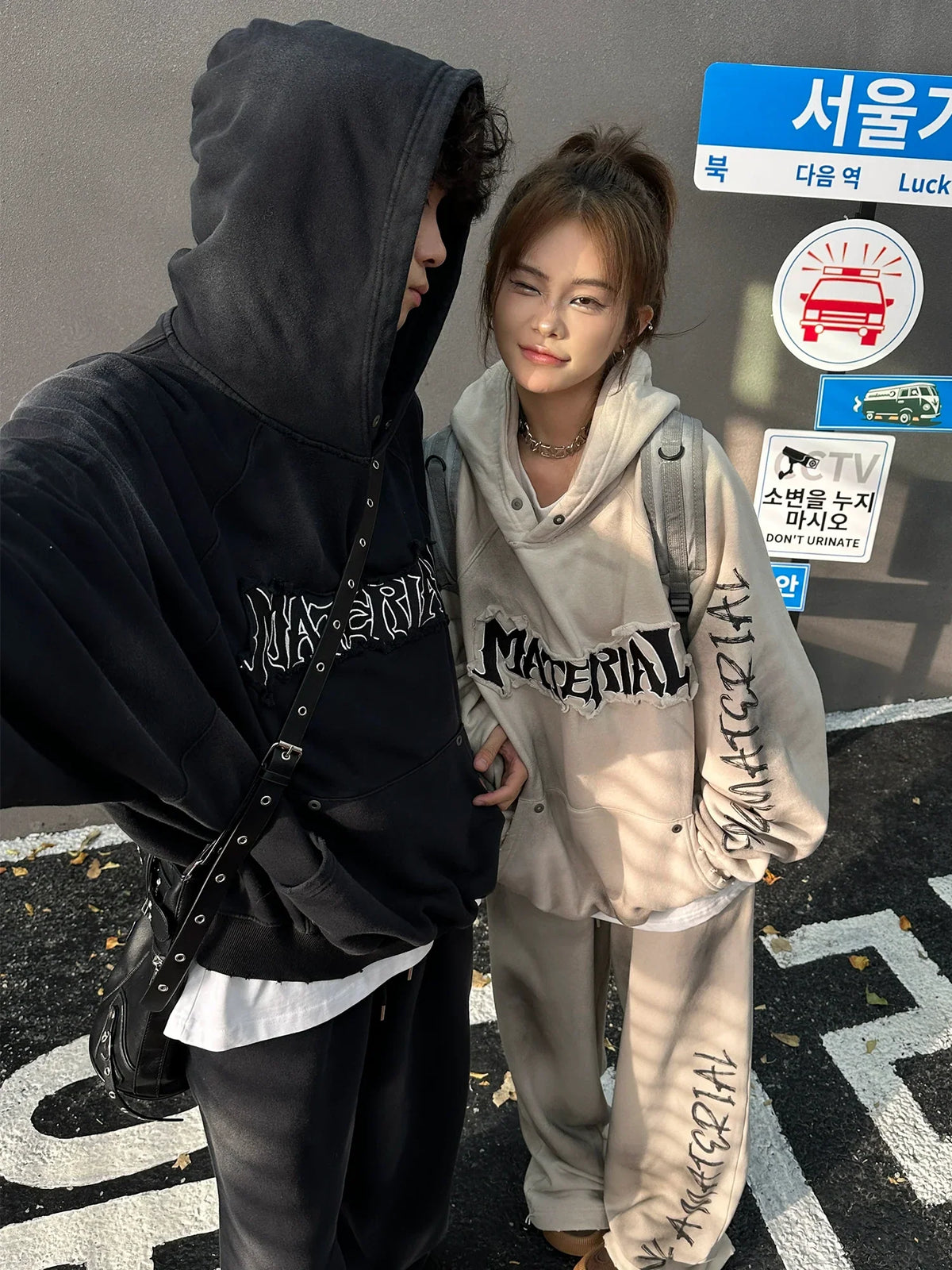 Patchwork Oversize Hoodie
