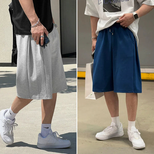 Short ample - ensemble gris + bleu / M