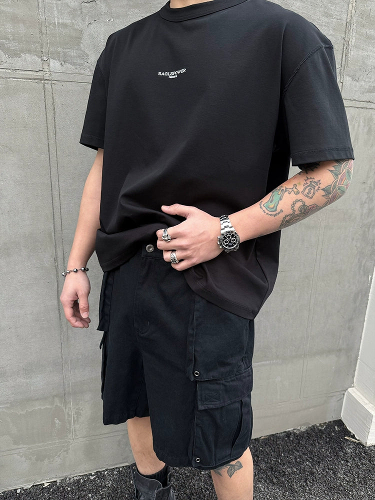 Washed Short Cargo Pants