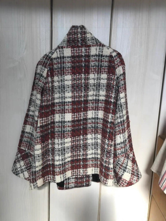 Cappotto di lana piccolo ispessito