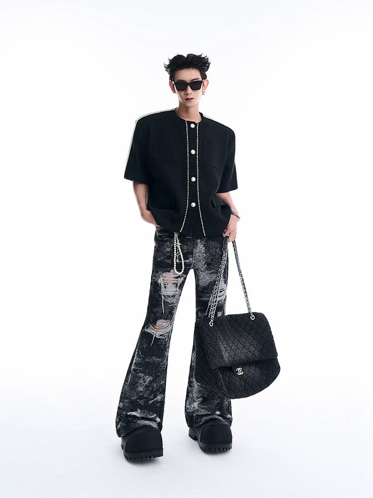 Pearl Design Short Sleeve Jacket