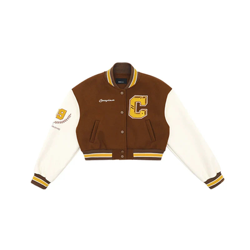 Letter Embroidery American Baseball Jacket