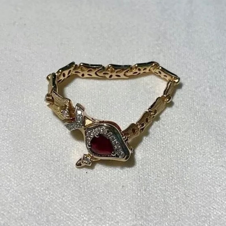 Bone Joint Snake Adjustable Ring