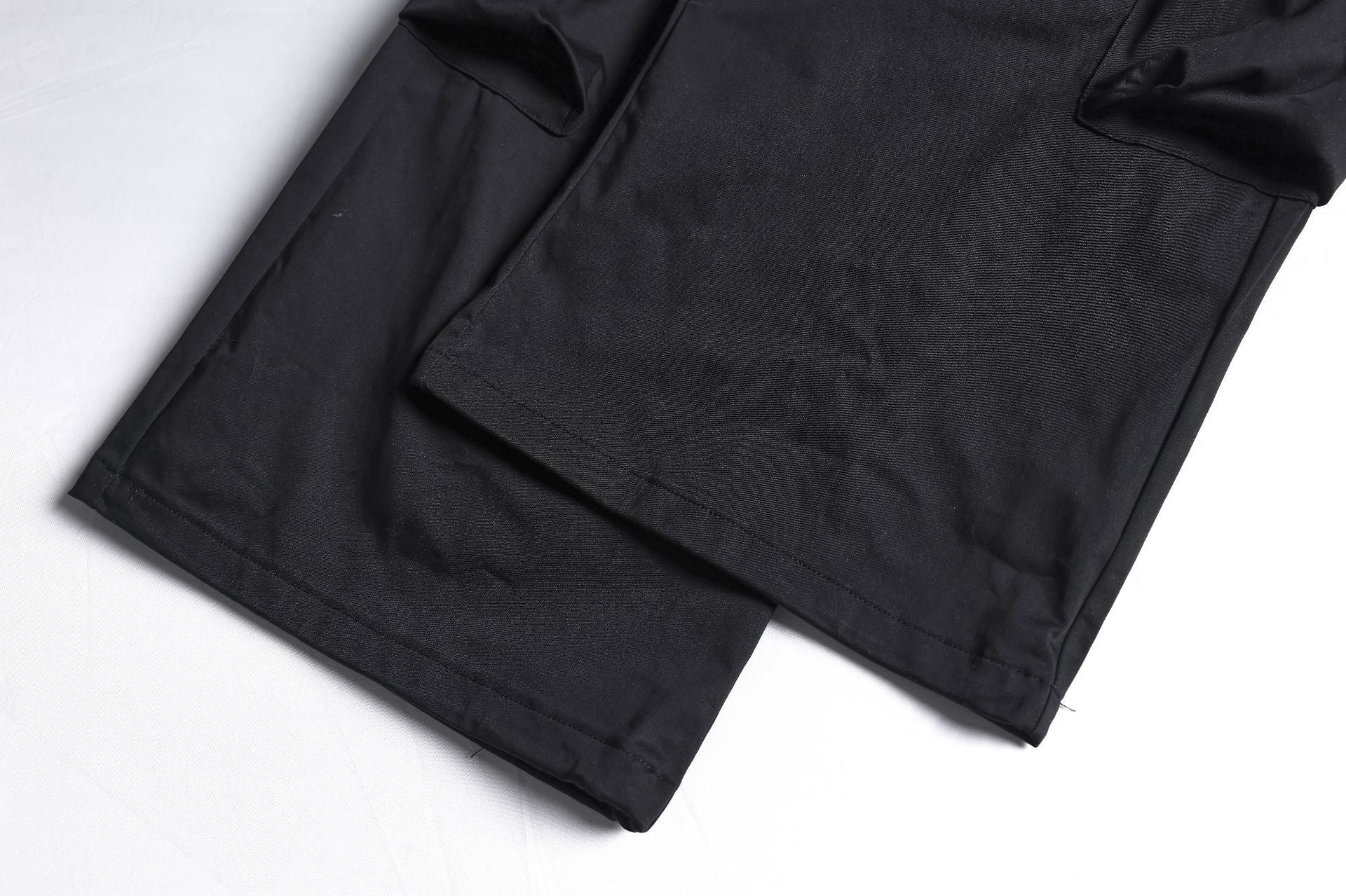 Multi Pocket Letter Print Straight Cargo Pants