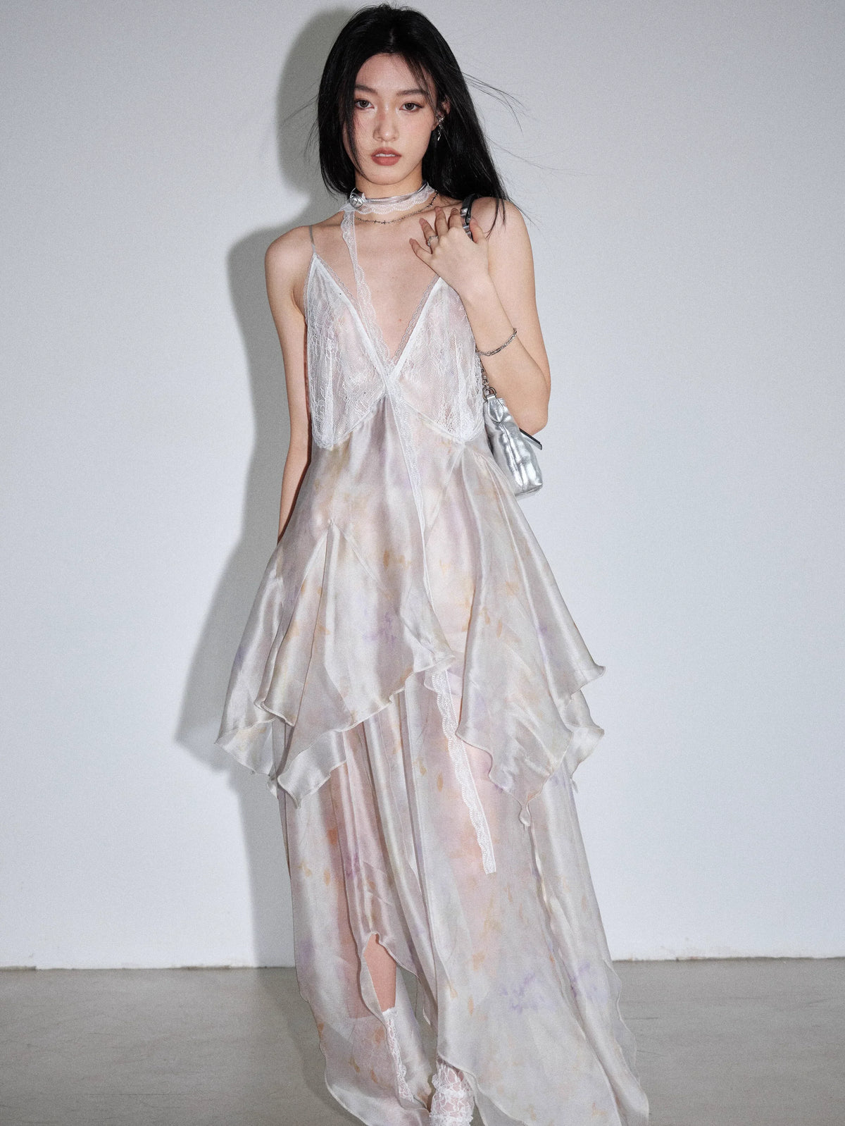 Halter Neck Fishtail Irregular Dress