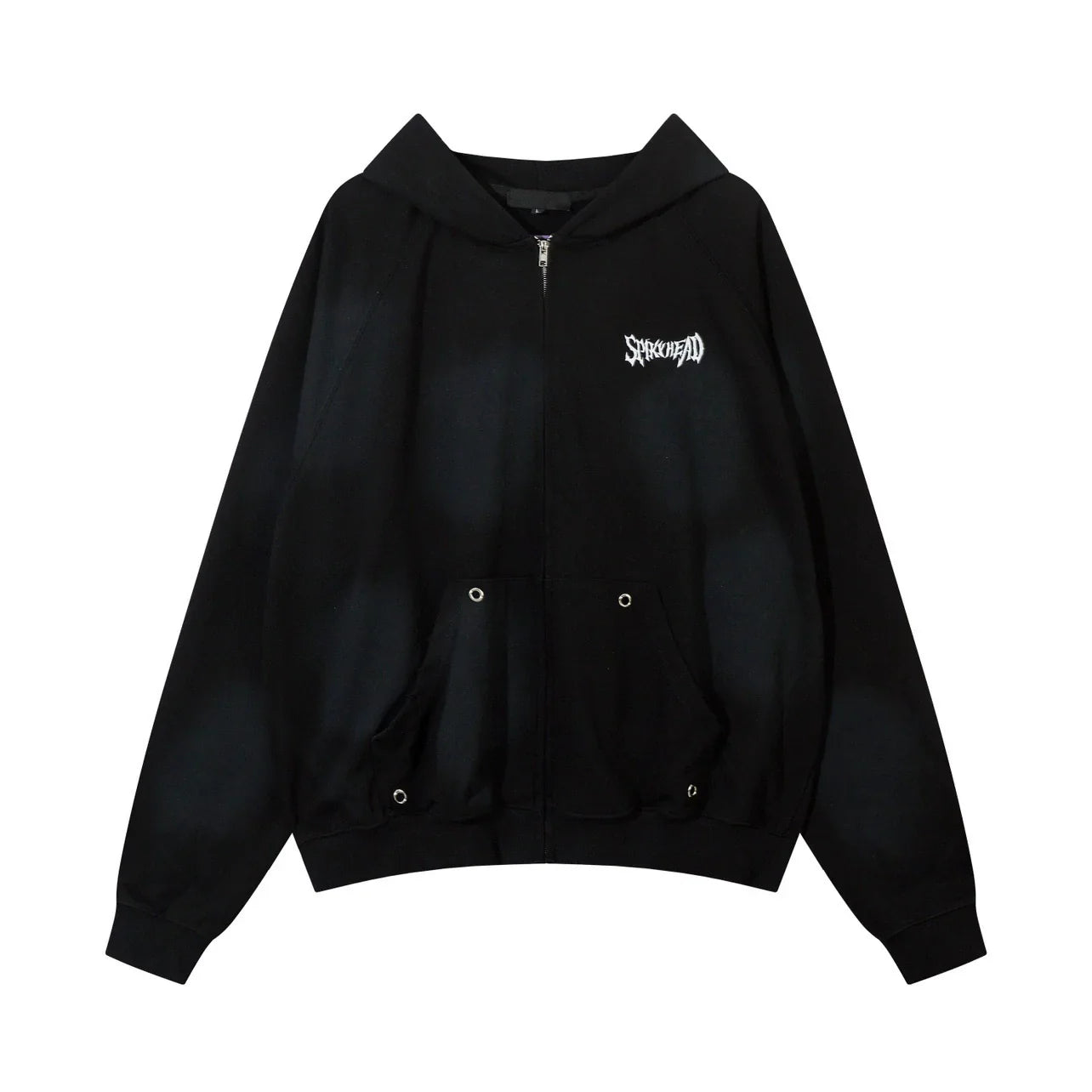 Patchwork Oversize Zipper Hoodie