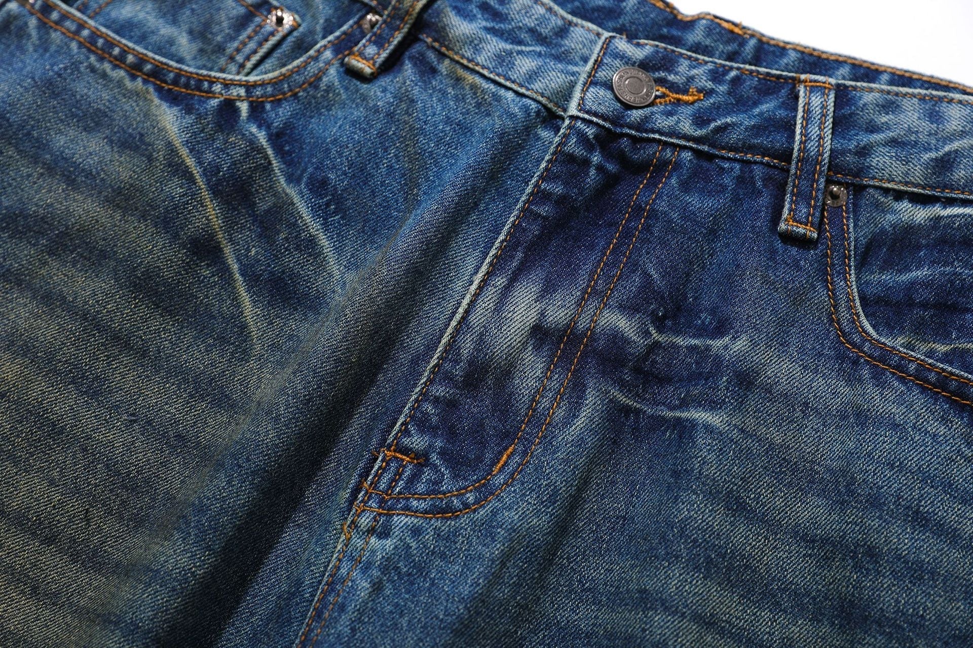 Washed Fade Cropped Denim Jeans