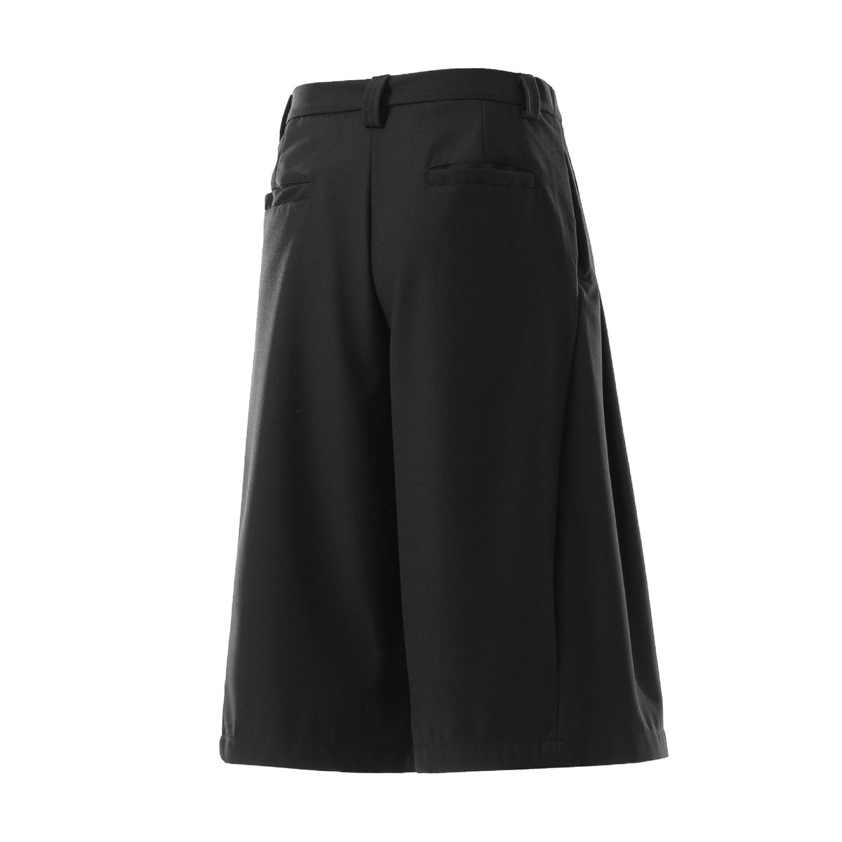 Drape Pleats Cropped Jort