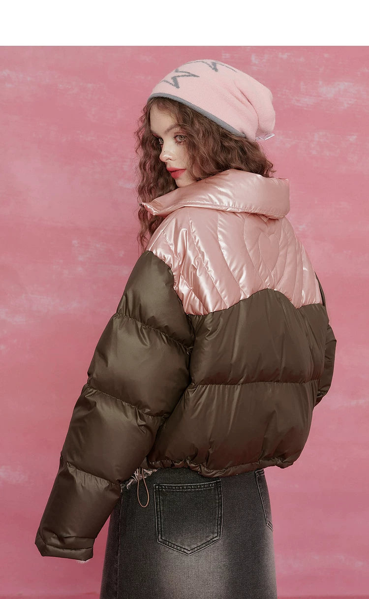 Lightweight Short Thick White Duck Down Jacket