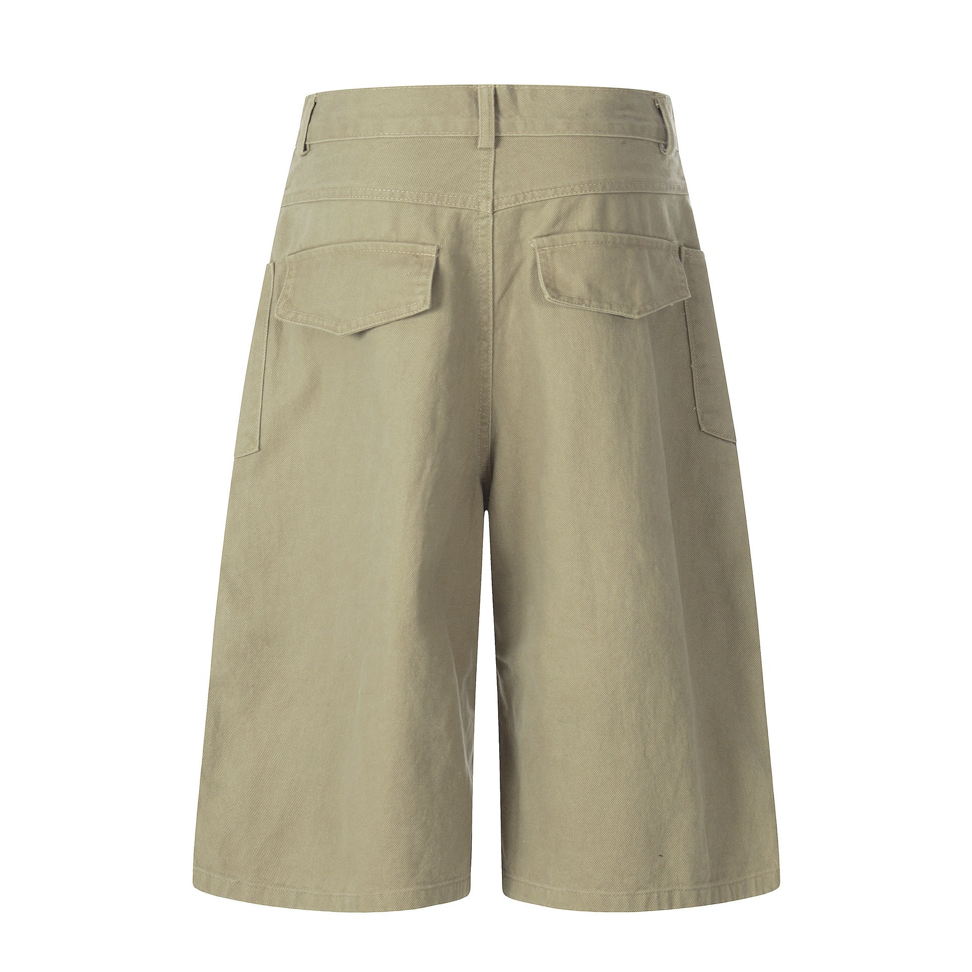 Washed Embroidery Wide Leg Jort